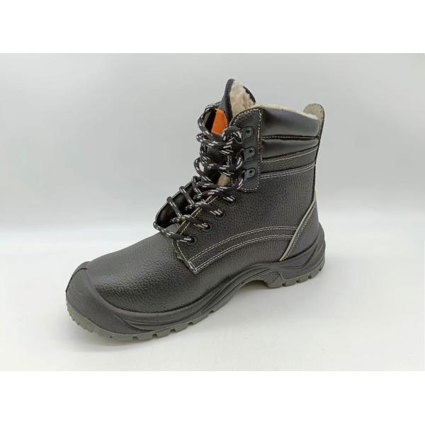 Brown Winter Safety Shoes Slip Resistant Steel Toe Insulated Work Boots