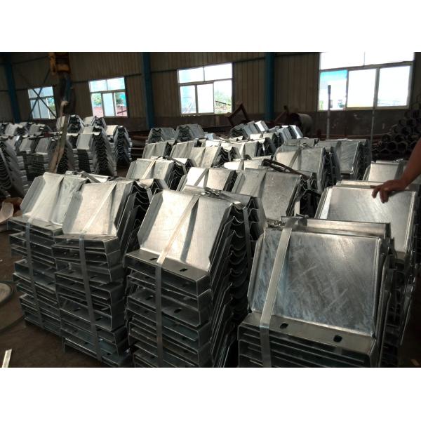 Crowd Control Barrier Fence 4x4 Galvanized Square Metal Fence Post for Roadway Safety