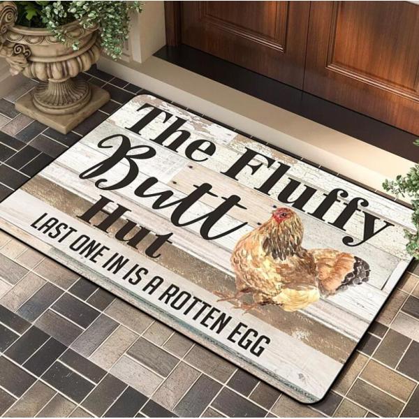 American Style Cock Door Entrance Mat Floor Carpet Rug