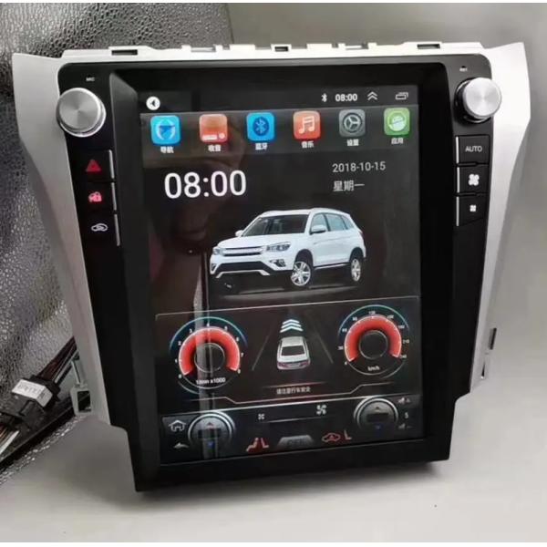 Car GPS Android Stereo Radio Player 12.1in IPS Vertical Screen For Toyota Camry 2012-2017