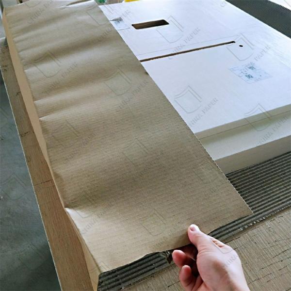 China Kraft Paper Jumbo Roll Wrapping Butcher Liner Paper Roller Brown Food Grade Kraft Paper