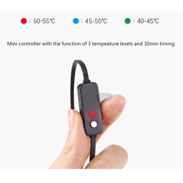 Magnetic USB Heated Eye Mask For Relieving Eye Stress