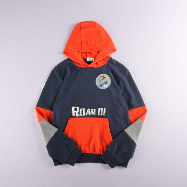 Kids Casual Pure Cotton Terry Cloth Hoodie For Autumn