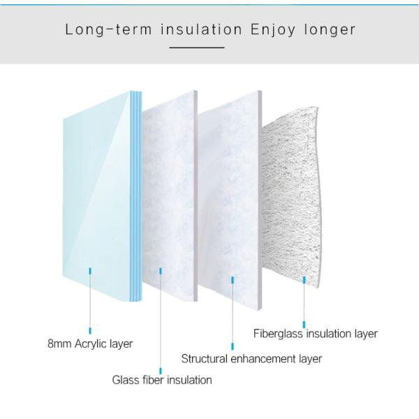 1700 X 800 2 Person SPA Massage Bathtub 72" Round Whirlpool Tub Bar Counter