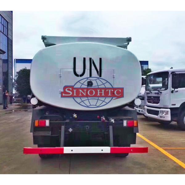 6x6 Water Tanker Truck For UN 10000 - 12000 Liters Volume Three Axle