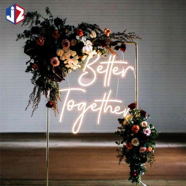 Wedding LED Neon Letter Signs Custom Warm Romantic Free Design