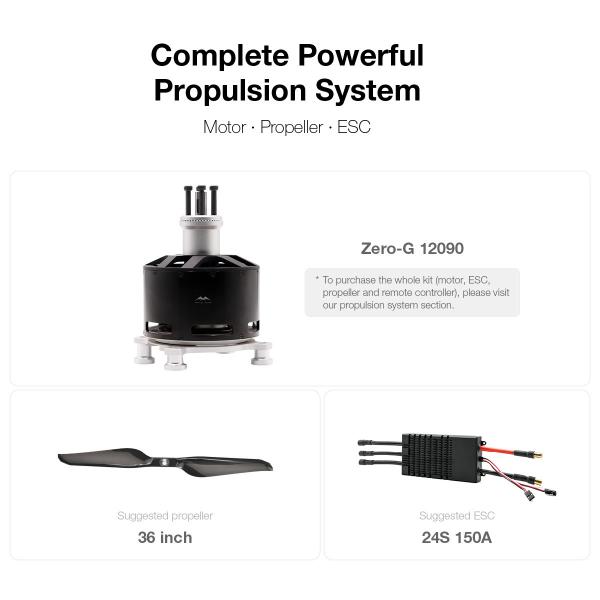 Powerful VTOL Drone Motor 12090 With High Thrust For Vertical Take Off