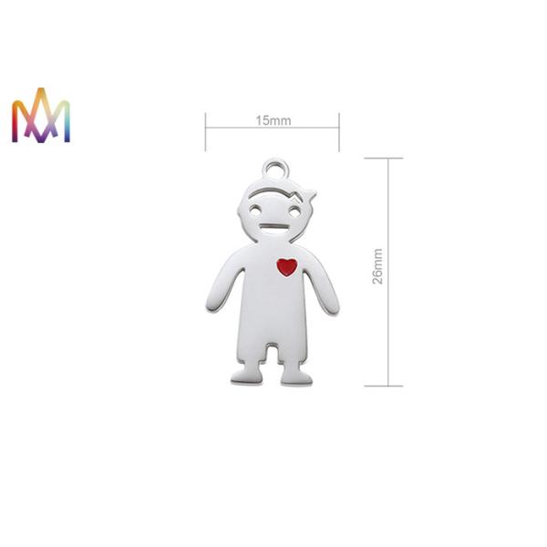 OEM Steel Color Figure Shape Engraving Charm Pendant