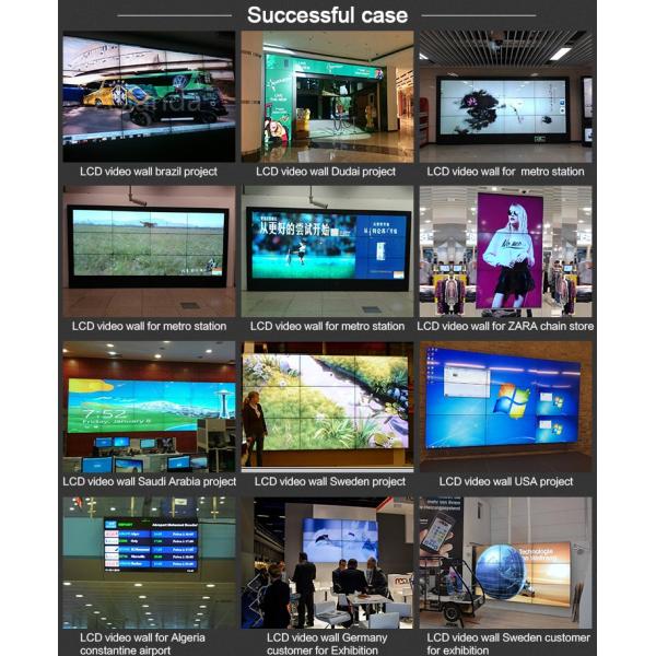 Narrow Bezel LCD Video Wall 178° View Angle 1080FHD Resolution Widescreen 55''