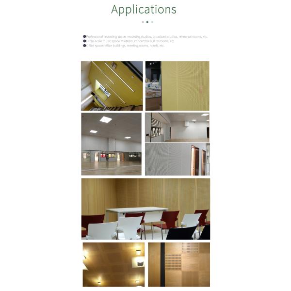 Modern Design High Density 12mm/15mm/18mm Interior Decorative Perforated Wood Panels