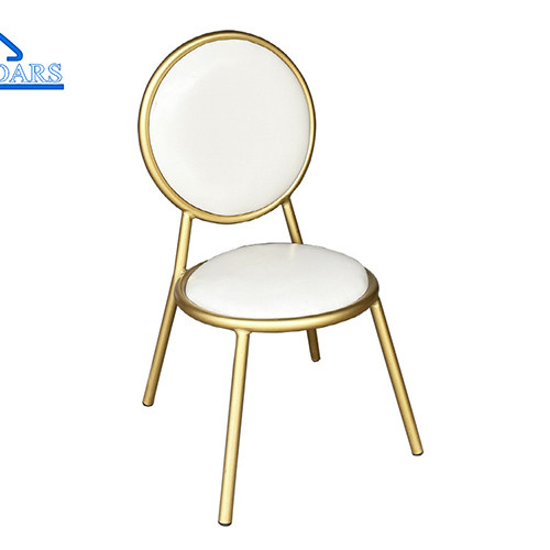 Factory Customize Party Tent Accessories Luxury Gold Steel Chair Banquet Chair For Wedding Tent