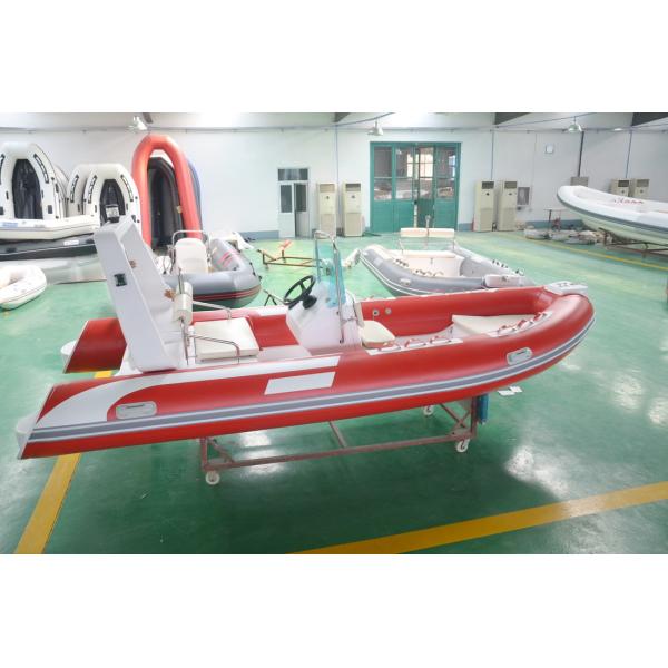 4.8m Semi - Rigid FRP Foldable Inflatable Boat Inflatable Fishing Boats With Certificate