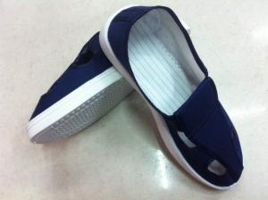 China durable static dissipative canvas upper PVC outsole cleanroom ESD shoes on sale