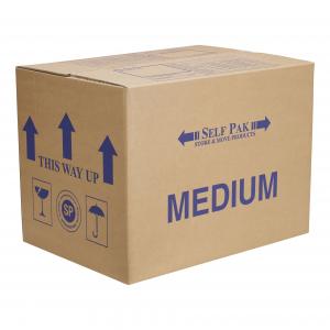 Cheap Medium Sized Cardboard Storage Box For Paperback Books Pots And Pans wholesale