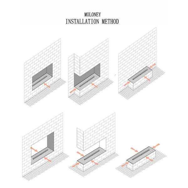 500mm Water Steam Fireplace 3D Water Burning Vapor Effect No Heating