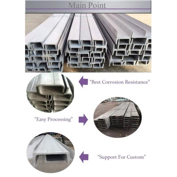 Sturdy Finish 321 Stainless Channel Section 316L 316