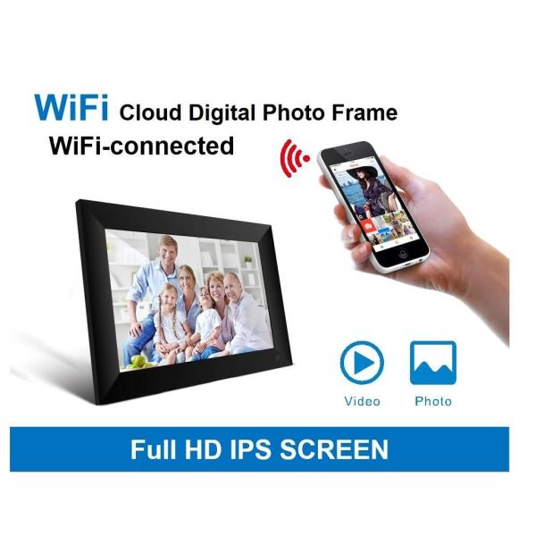 10 inch WiFi Digital Frame IPS Touch Screen 1080P Photo Frame, 16GB Large Memory Share Moments Instantly via Mobile APP