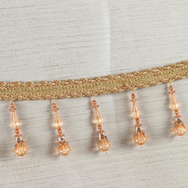 Handmade fashionable chain beads lace tassels fringes for curtain/sofa/pillow decoration