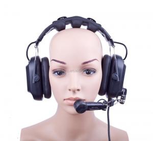 Cheap Headband Ear Headband XLR-4 Double Noise Cancel Intercom Earpiece wholesale
