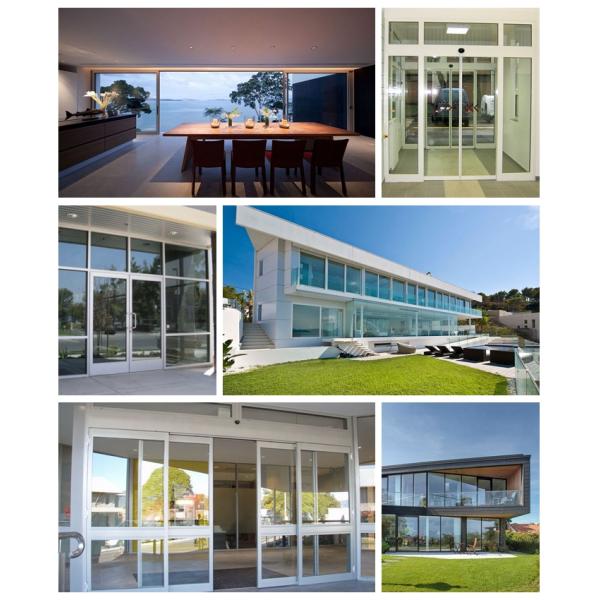 Laminated Clear Toughened Glass Doors And Windows Custom Slide And Swing Glass Door Interior Sliding Tempered Glass Door for Viewing Villa