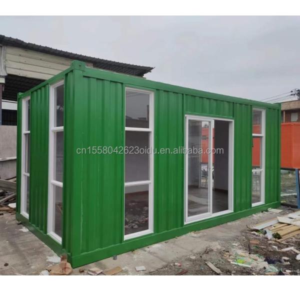 Outdoor Tiny Home 10ft Prefabricated Steel Sentry Box Container Guard House with 50/75/100mm Wave Sandwich Panel Wall