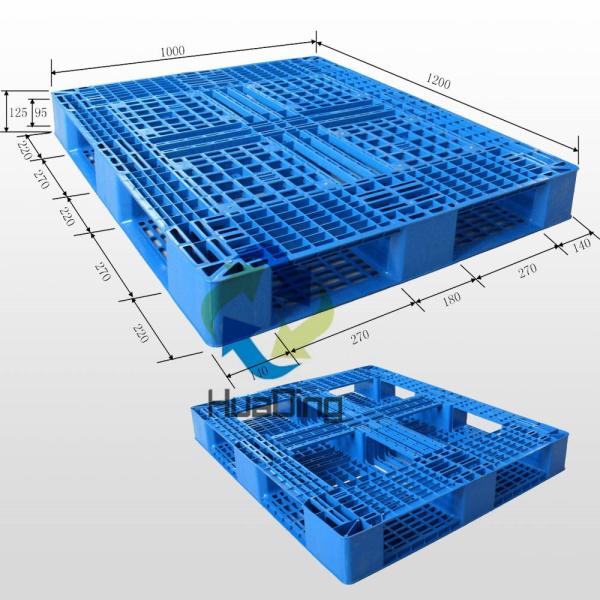 Eco-friendly no wood pallet for sale plastic pallet storage with forklift