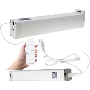 China Aluminum Tuya Smart Curtain Motor 1.2Nm Tuya Motorized Curtain Track System on sale