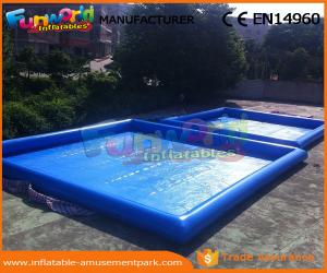 Cheap Heat Sealed Inflatable Swimming Pool Wet Deep Rectangle Pool 0.9mm PVC Tarpaulin wholesale