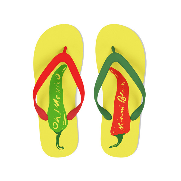 V strap full color printed Women Flip flops thongs slipers manufacturers