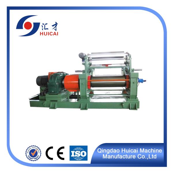 Chilled Cast Iron Rollers 55 kW Open Mixing Mill for Chinese Rubber Manufacturing