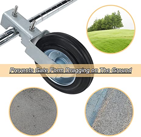6inch Hot Galvanized Gate Wheel for Heavy Duty Sliding Gates in Outdoors Hardware