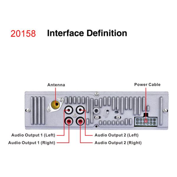 Universal Bt Car Stereo Car Stereo Head Unit Bluetooth Car Audio
