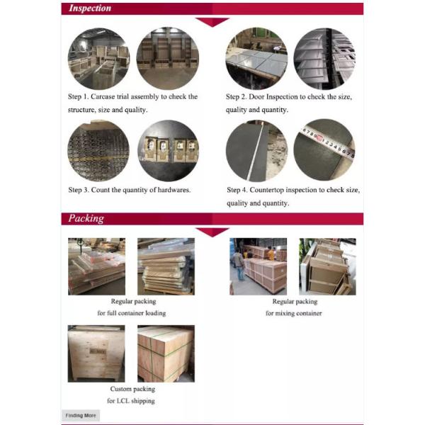 Shaker Style Solid Wood Kitchen Cabinets H900mm 18mm Chip board