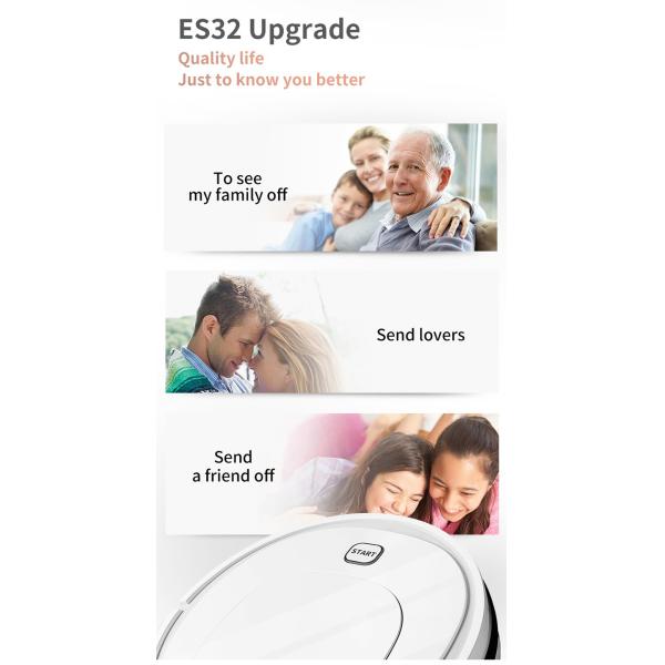 FCC Robot Vacuum For High Pile Carpet Outlet White Floor Mopping Robot