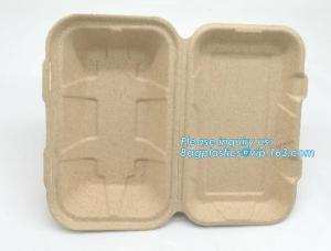 Cheap Compostable Dinnerware Corn Starch Biodegradable Meat / Cake / Rectangular Tray wholesale