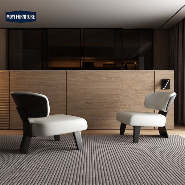 Fabric MOYI Luxury Armchairs Metal Lounge Chairs Modern Leisure Sofa Chairs with Furry Living Room Design Mail Packing Y