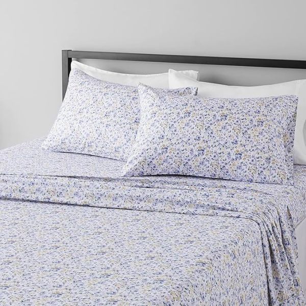 Lightweight Super Soft Comfortable Microfiber Bed Sheet Set with 14-Inch Deep Pockets,Printed