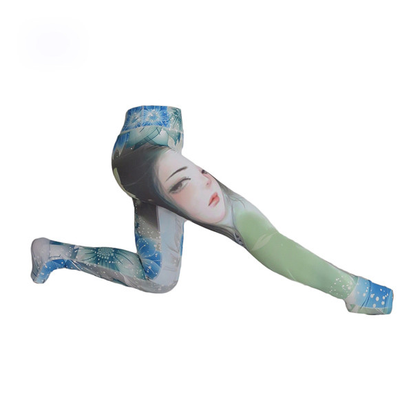 Beauty Patterns Print Yoga Wear Clothing Quick Dry Long Fitness Yoga Leggings