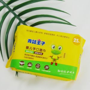 Sensitive Newborn Skin Biodegradable Disposable Wet Wipes Hypoallergenic Plant