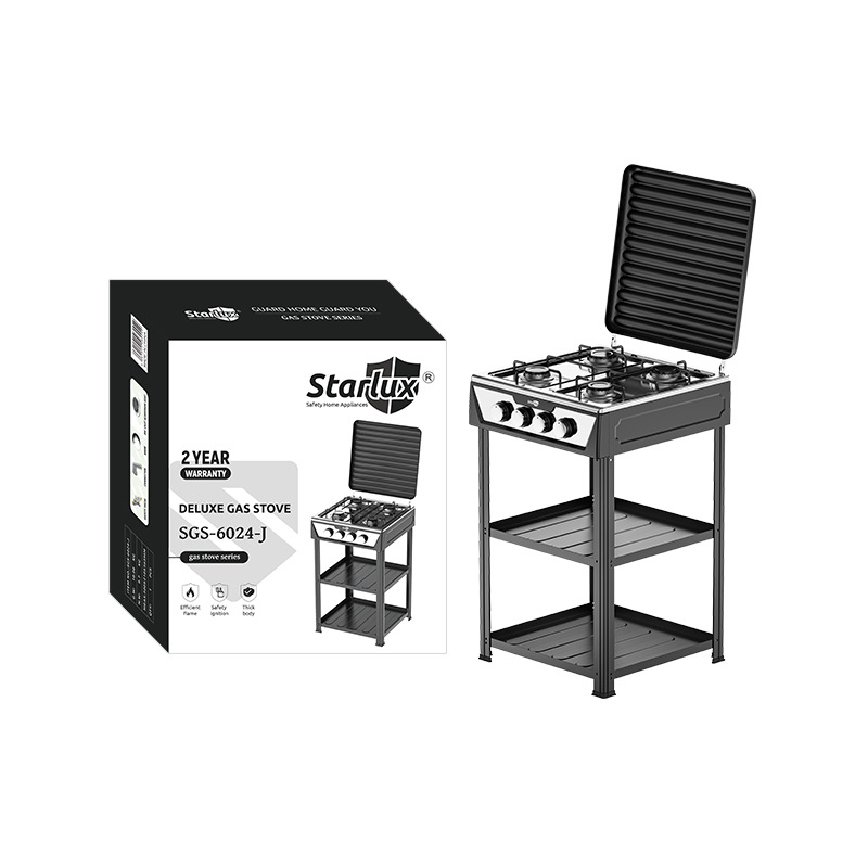 Home Cooking 4 Burner Gas Cooktop Easy Installation With Feet And Safety Valve