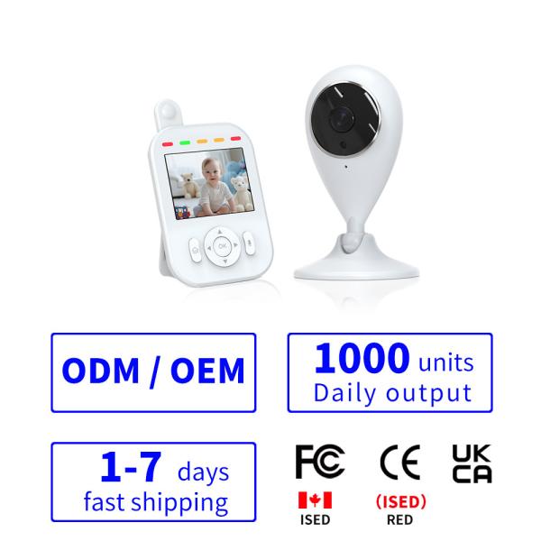 2.8 Inch LCD Baby Monitor with Night Vision and Two-Way Audio