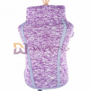 China Warp Fleece Lining Dog Anxiety Vest Jacket Purple Fleece Dog Coat on sale