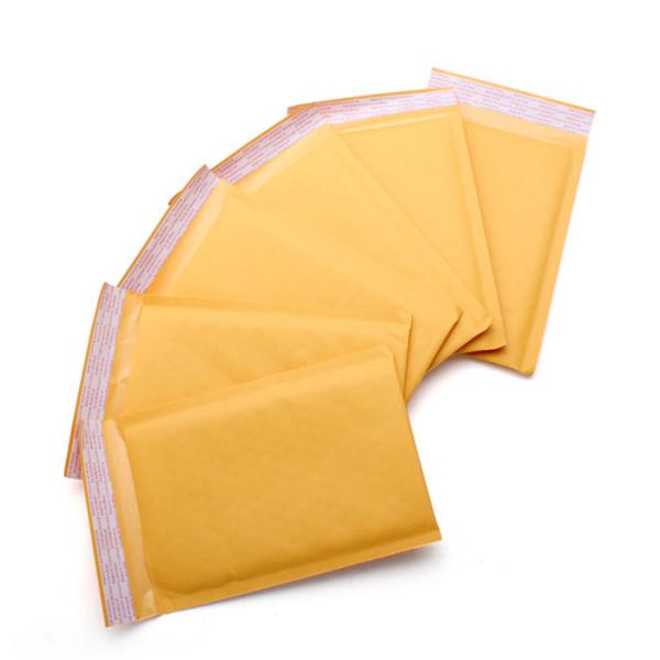 Biodegradable Kraft Paper Self Seal Bubble Mailers Size 6 12.5 X 19 For Shipping