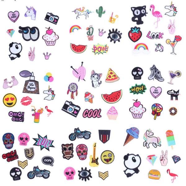 High End Embroidered Cloth Badges T Shirt Patches Merrow Border Eco - Friendly