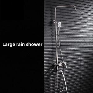 China Hotel Waterfall Rain Thermostatic Shower Mixer Set Wall Mounted on sale