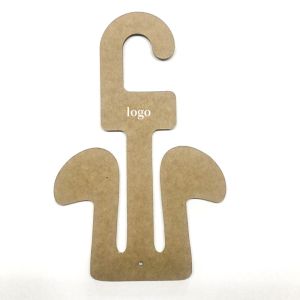 Cheap Kraft Cardboard Display Hangers Flip Flop 25mm Cardboard Clothes Hangers wholesale