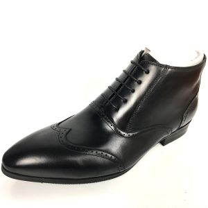 Cheap Zippers Genuine Leather Winter Snow Men Boots Antiskid Rubber Sole Unique Design wholesale