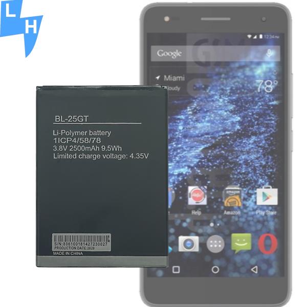 BL-25GT Mobile Phone Battery Replacement for Tecno N9 N9S MOQ 3.8V 2500mAh