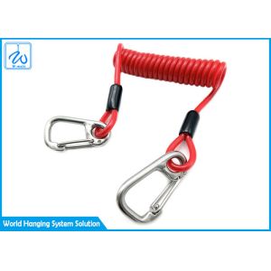 Cheap Outdoor Recreation Lanyard Extension Spring Safety Cable wholesale