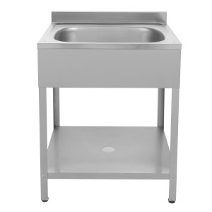Cheap 80cm Farmhouse Outdoor Stainless Steel Sink Stand One Bowl wholesale